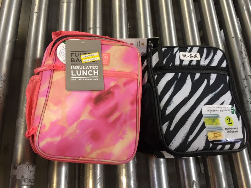 Photo 1 of Fit & Fresh Thayer Lunch Tote - Zebra Print and Fulton Bag Co. Upright Lunch Bag