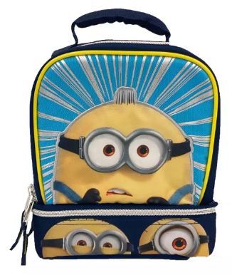 Photo 1 of 2 Pack Minions More Than A Minion Kids' Dual Compartment Lunch Bag 