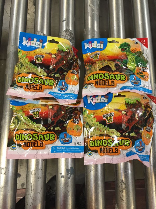 Photo 1 of 4 Pack Kidsi Dinosaur Models 