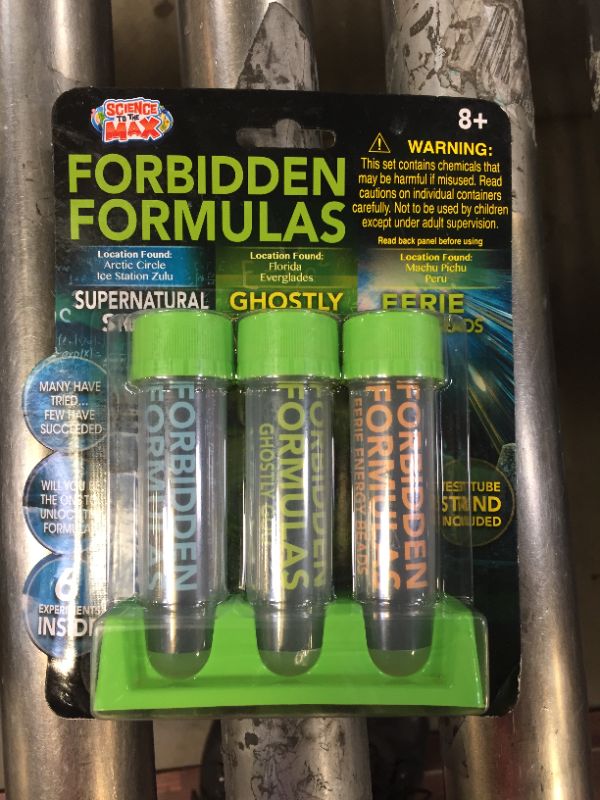 Photo 1 of Forbidden Formulas Science to The Max Experiment Kits 8 Test Tubes 2 Pack 