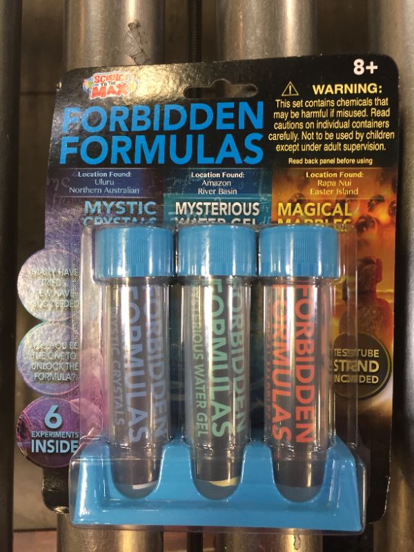 Photo 1 of Forbidden Formulas Science to The Max Experiment Kits 8 Test Tubes 2 Pack 