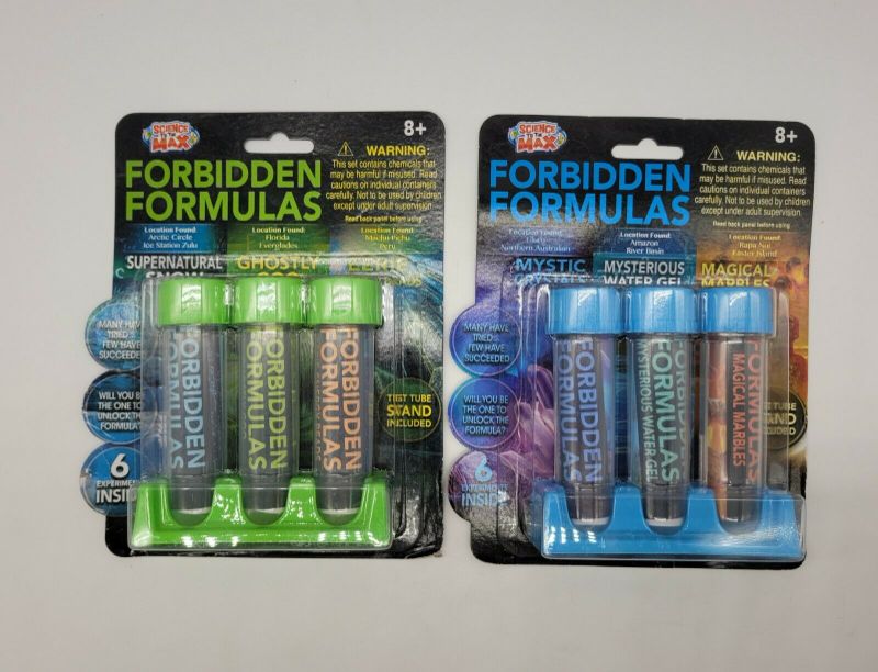 Photo 1 of Forbidden Formulas Science to The Max Experiment Kits 8 Test Tubes 2 Pack 