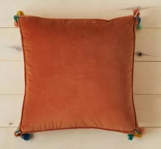 Photo 1 of 2 Pack Oversized Solid Velvet Square Floor Pillow with Tassels - Opalhouse™ designed with Jungalow™