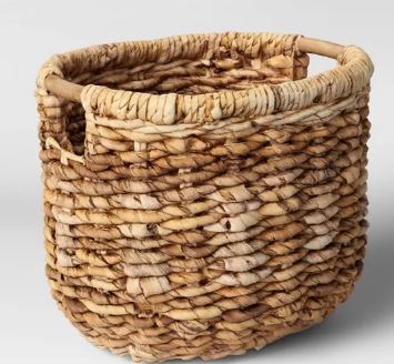 Photo 1 of 13" x 13" Woven Oval Basket with Cut Off Handle - Threshold™