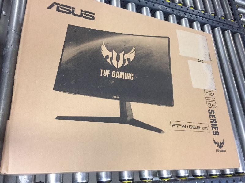 Photo 2 of ASUS TUF Gaming 27" 1440P HDR Curved Monitor (VG27WQ1B) - QHD (2560 x 1440), 165Hz (Supports 144Hz), 1ms, Extreme Low Motion Blur, Speaker, FreeSync Premium, VESA Mountable, DisplayPort, HDMI , BLACK