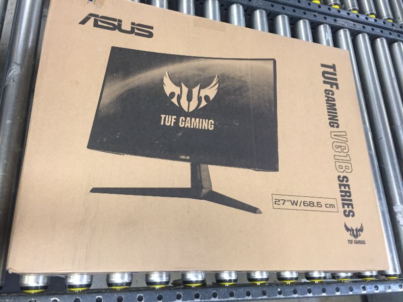 Photo 2 of BROKEN SCREEN ASUS TUF Gaming 27" 2K HDR Curved Monitor (VG27WQ1B) - WQHD (2560 x 1440)