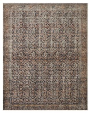 Photo 1 of Amber Lewis x Loloi Billie 2'3" x 3'9" Ink and Salmon Area Rug