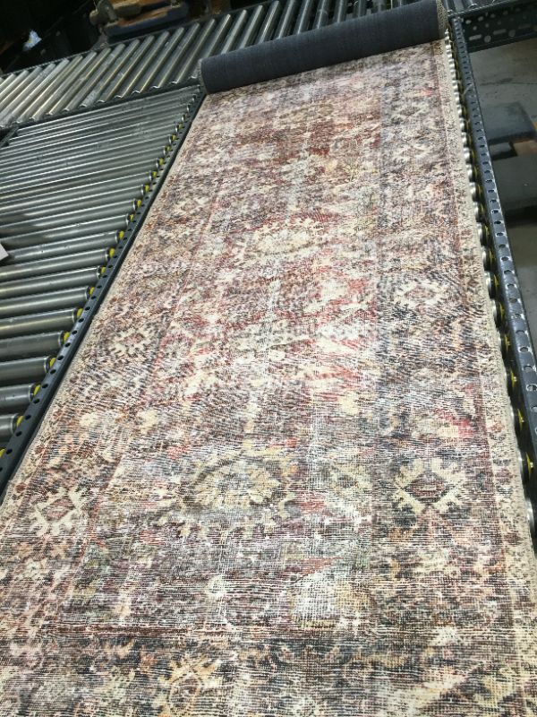 Photo 2 of Amber Lewis x Loloi Georgie 2'6" x 12' Bordeaux and Antique Runner