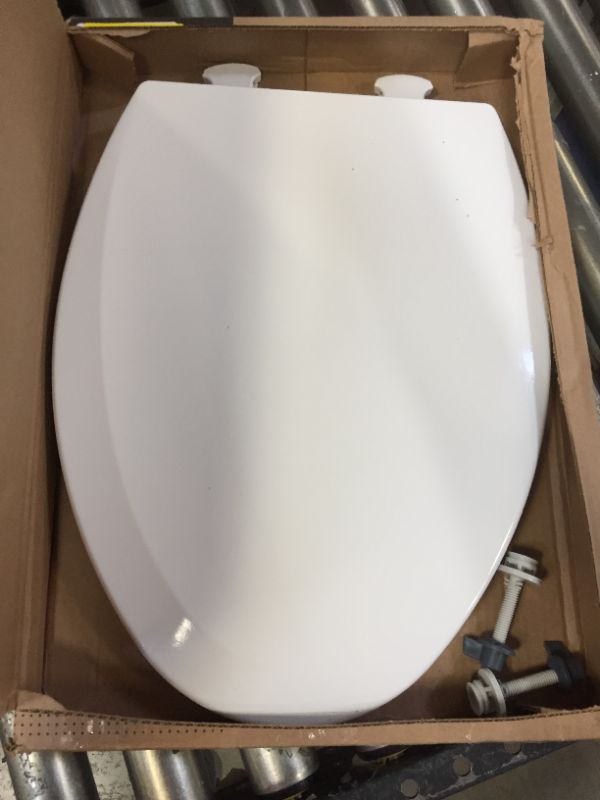 Photo 3 of BEMIS 1500EC 390 Toilet Seat with Easy Clean and Change Hinges