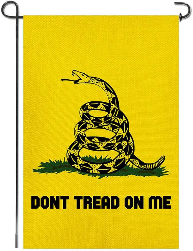 Photo 1 of 7 PACK
Shmbada Gadsden Don't Tread on Me Burlap Garden Flag, Double Sided Premium Material, Seasonal Outdoor Banner Decorative Small Flags for Home House Yard Lawn Patio, 12.5 x 18.5 Inch

