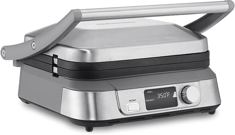 Photo 1 of GR-5BP1 Brushed Stainless Steel Griddler Five with LCD Display Sear Function and Dishwasher-safe Scraping
