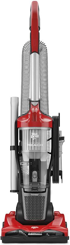 Photo 1 of Dirt Devil Endura Reach Upright Bagless Vacuum Cleaner for Carpet and Hard Floor, Lightweight, Corded, UD20124, Red

//TESTED AND FUNCTIONAL, MINOR DAMAGE ON FRONT 