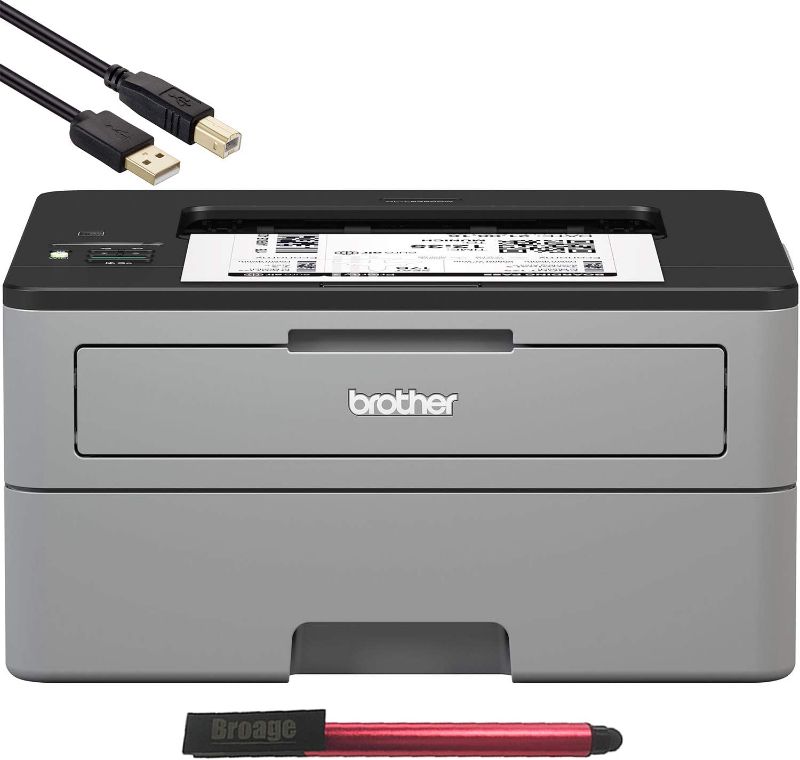 Photo 1 of PARTS ONLY
Brother Compact Monochrome Laser Printer, HL-L2350DW- Wireless Printing, Duplex Two-Sided Printing, Business Office Bundle, Amazon Dash Replenishment Ready, BROAGE 64GB USB PEN + 6Ft USB Printer Cable

//TESTED AND FUNCTIONAL 
