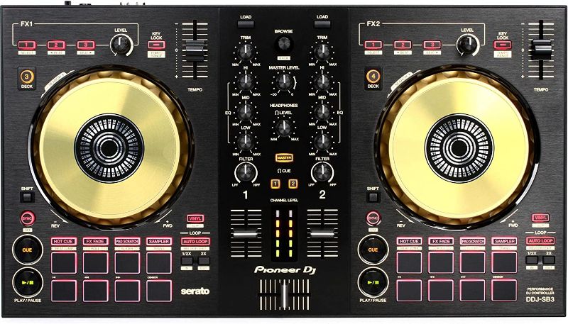 Photo 1 of Pioneer DJ DDJ-SB3-N 2-deck Serato DJ Controller - Gold
