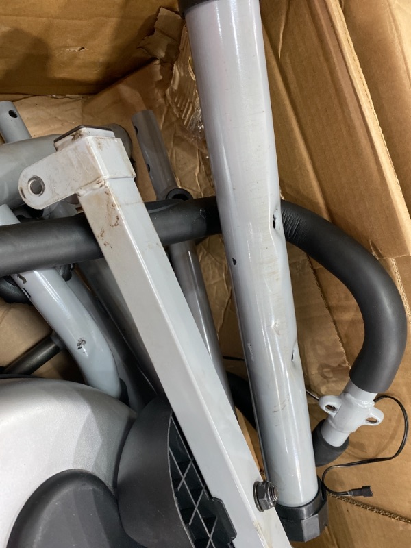 Photo 3 of Sunny Health & Fitness Sf-e905 Magnetic Elliptical Bike
AS IS USED, HARDWARE NOT IN ORIGINAL PACKAGING, PLEASE SEE PHOTOS, MINOR COSMRTIC WEAR, DIRTY 