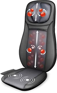 Photo 1 of Snailax shiatsu Neck & Back Massager with Heat, Full Back Kneading Shiatsu or Rolling Massage, Massage Chair pad with Height Adjustment, Back Massager for Neck and Shoulder
