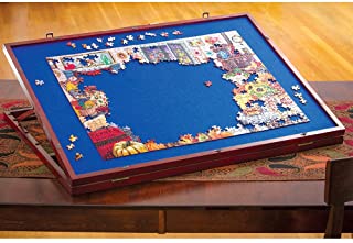 Photo 1 of bits and pieces - puzzle expert tabletop easel - non-slip felt work surface puzzle table accessory to put together your jigsaws