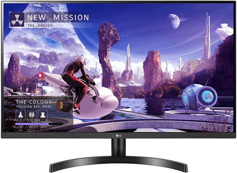 Photo 1 of LG 27QN600-B 27” QHD (2560 x 1440) IPS Display with FreeSync, sRGB 99% Color Gamut, HDR10 with a 3-Side Virtually Borderless Design, Black
