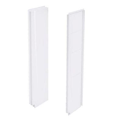 Photo 1 of  AQUATIC A2 5 in. x 23 in. x 74 in. 2-piece Direct-to-Stud Shower Wall Panels in White