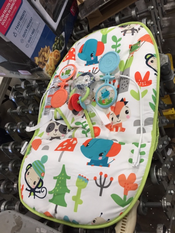 Photo 2 of Fisher-Price Baby's Bouncer – Forest Explorers, Baby Bouncing Chair for Soothing and Play for Newborns and Infants
