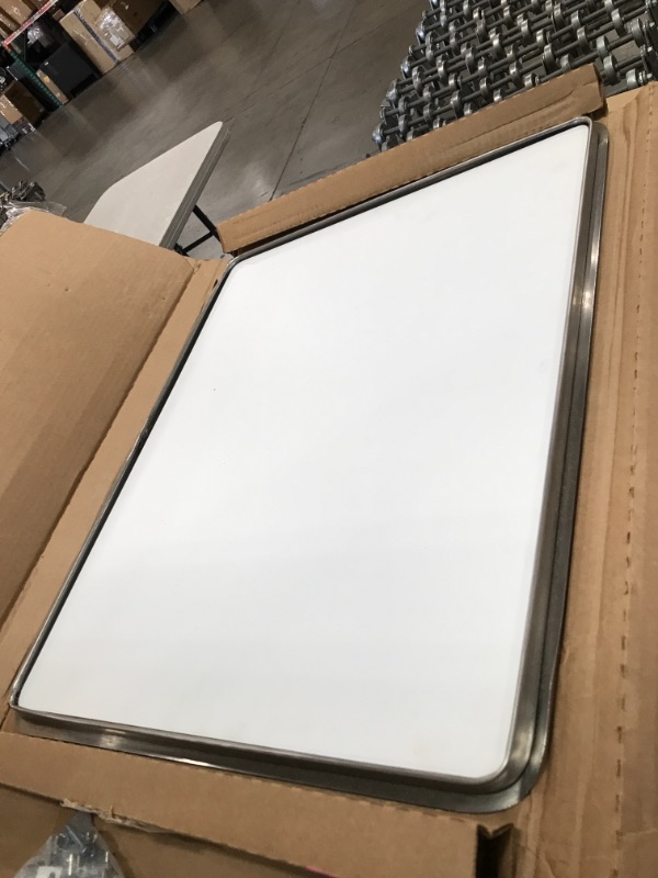 Photo 3 of 16 x 20 in. White Built-in Surface Saver Tempered Glass Cutting Board
AS IS USED, DAMAED FROM PREVIOUS USE, PAINT CHIPPING AND FEATHER BENT PLEASE REFER TO PHOTOS 