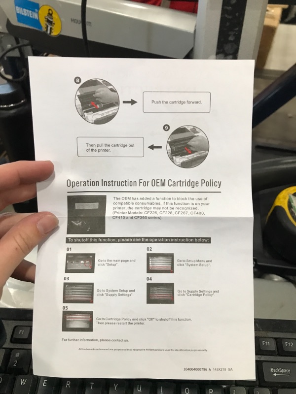 Photo 1 of LD Products Compatible Toner Cartridge Replacements, YELLOW PINK, BLACK, BLUE 
PREVIOUSLY OPENED, PLEASE SEE PHOTOS 