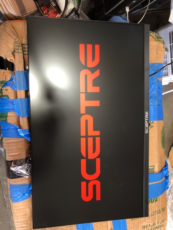 Photo 2 of Sceptre E248W-19203R 24" Ultra Thin 75Hz 1080p LED Monitor 2x HDMI VGA Build-in Speakers, Metallic Black 2018
