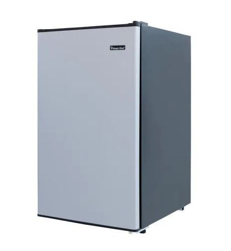 Photo 1 of 4.4 cu. ft. Mini Fridge in Stainless Look
