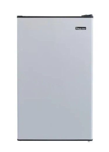 Photo 1 of 3.3 cu. ft. Mini Fridge in Stainless Look
