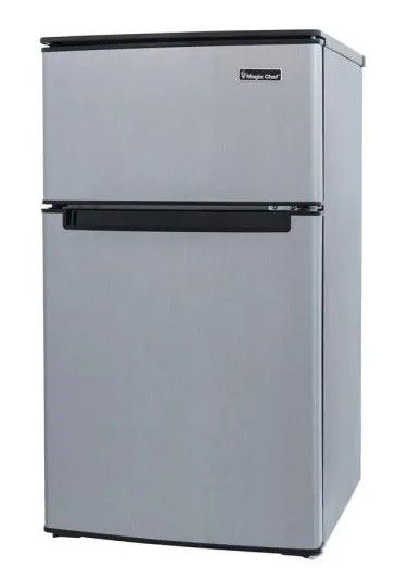 Photo 1 of 3.1 cu. ft. Mini Fridge in Stainless Look
