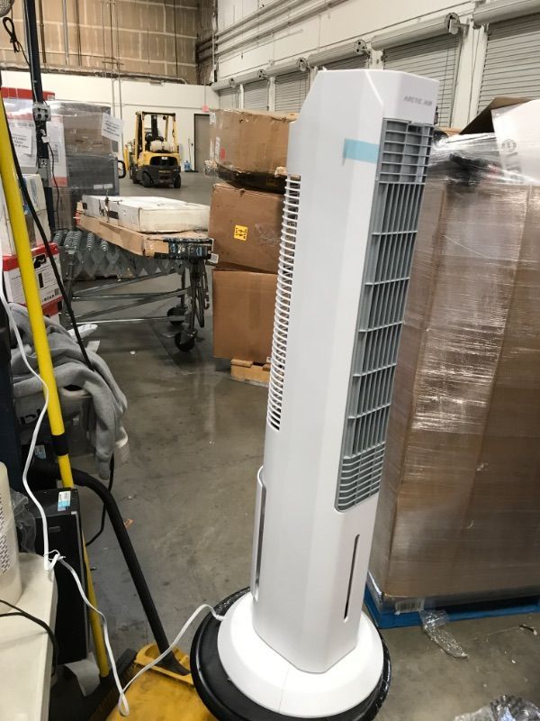 Photo 2 of Oscillating 305 CFM 3-Speed Tower Portable Evaporative Cooler for 100 sq. ft.
