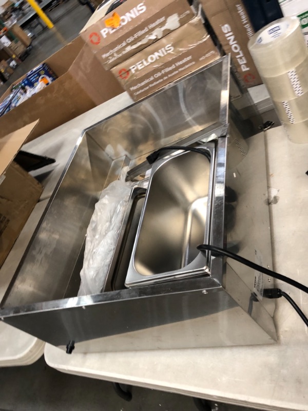 Photo 1 of 6-pan Food Warmer Commercial Food Steam Table 1500w 
DIRTY
