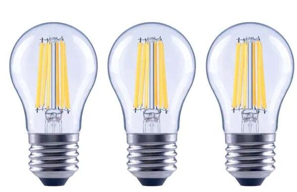 Photo 1 of 100-Watt Equivalent A15 Dimmable Appliance Fan Clear Glass Filament LED Vintage Edison Light Bulb Bright White (3-Pack)
2 box bundle