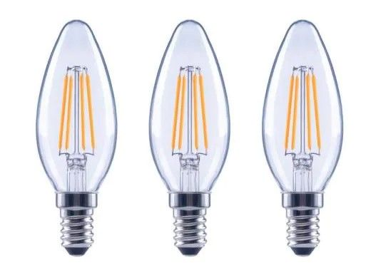 Photo 1 of 40-Watt Equivalent B11 Candle Dimmable ENERGY STAR Clear Glass Filament LED Vintage Edison Light Bulb Soft White(3-Pack)
2 box set