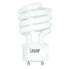 Photo 1 of 100-Watt Equivalent T3 Spiral Non-Dimmable GU24 Base Compact Fluorescent CFL Light Bulb, Soft White 2700K (1-Bulb)
AS IS 2PK