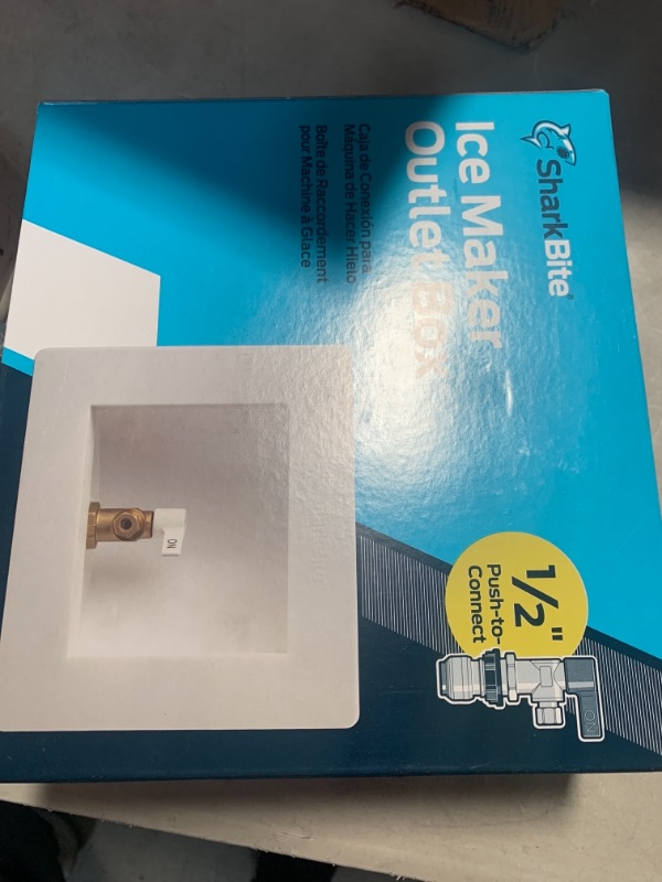 Photo 2 of 1/2 in. Push-to-Connect Brass Ice Maker Outlet Box