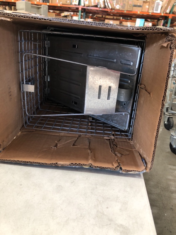 Photo 1 of HomGarden Live Animal Cage Trap 32'' Steel Humane Release Rodent Cage for Rabbits, Stray Cat, Squirrel, Raccoon, Mole, Gopher, Chicken, Opossum, Skunk, Chipmunks, Groundhog Squire
