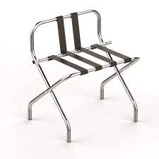 Photo 1 of Amenities Depot Chrome Stainless Steel Luggage Rack
