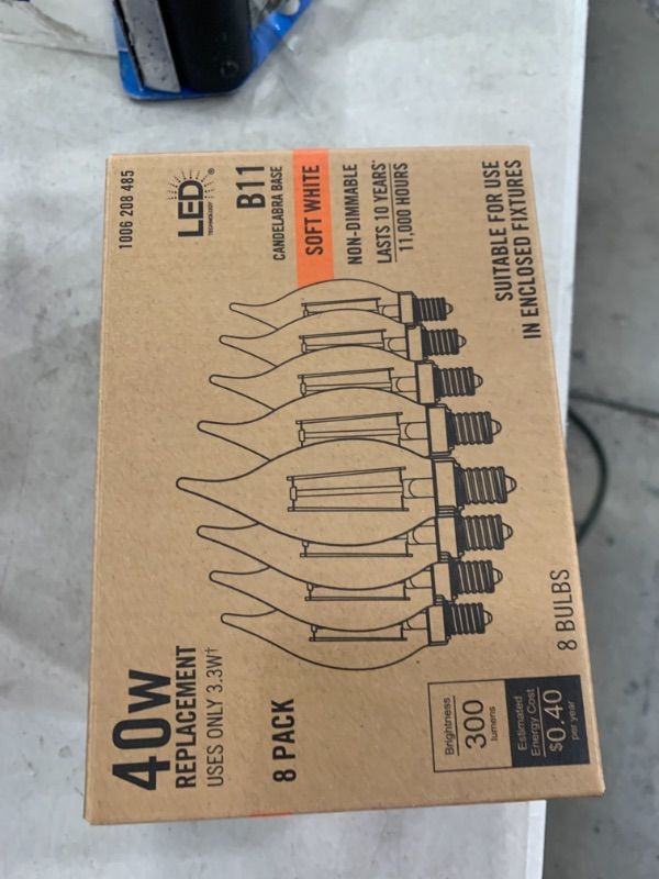 Photo 1 of 40-Watt Equivalent BA11 Non-Dimmable Clear Glass Filament Vintage Edison LED Light Bulb Soft White (8-Pack)
