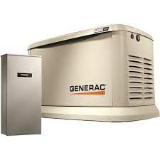 Photo 1 of 24,000-Watt (LP)/ 21,000-Watt (NG) Air Cooled Automatic Whole House Generator with WIFI and 200 Amp Transfer Switch
