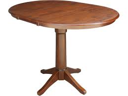 Photo 1 of ***MISSING BASE*** T581-36RXT/T58-27B Round Extension Table in Espresso
