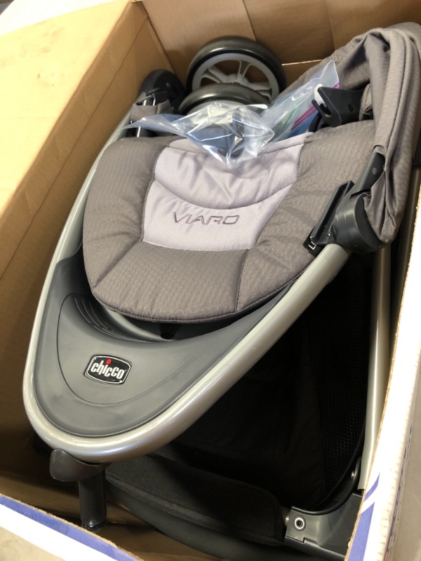 Photo 2 of Chicco Viaro Quick-Fold Stroller, Graphite
