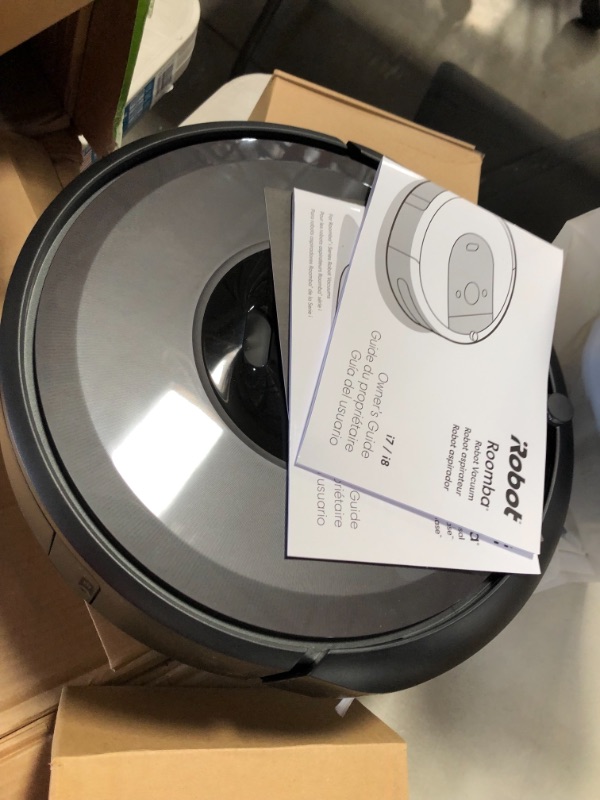 Photo 5 of iRobot Roomba i7+ (7550) Robot Vacuum with Automatic Dirt Disposal-Empties Itself, Wi-Fi Connected, Smart Mapping, Works with Alexa, Ideal for Pet Hair, Carpets, Hard Floors, Black
DOESNT TURN ON 