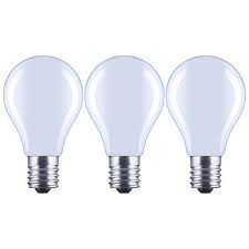 Photo 1 of 60-Watt Equivalent A15 Dimmable Appliance Fan Frosted Glass Filament LED Vintage Edison Light Bulb Daylight (3 3-Packs)
