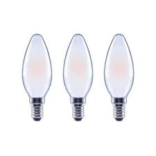 Photo 1 of 60-Watt Equivalent B11 Dimmable ENERGY STAR Frosted Glass Filament LED Vintage Edison Light Bulb Daylight (5 3-Packs)
