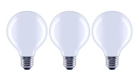 Photo 1 of  100-Watt Equivalent G25 Dimmable Globe Frosted Glass Filament LED Vintage Edison Light Bulb Bright White (6-Packs)
