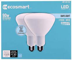 Photo 1 of 90-Watt Equivalent BR30 Dimmable ENERGY STAR LED Light Bulb in Bright White (2 2-Packs)
