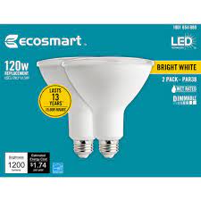 Photo 1 of 120-Watt Equivalent PAR38 Dimmable ENERGY STAR Flood LED Light Bulb Bright White (2 2-Packs)
