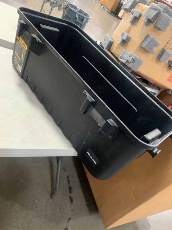 Photo 3 of 108 qt. Sportsman Trunk Black
AS IS MISSING TOP 
