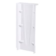 Photo 1 of A2 8 in. x 32 in. x 74 in. 1-piece Direct-to-Stud Shower Wall Panel in White
